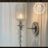 Modern Glass SCONCE Wall Sconce Light Fixture -The Lamp Goods db
