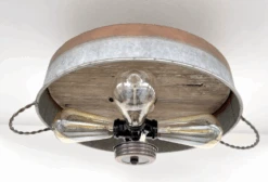 Modern Farmhouse Galvanized & Copper Tone Metal Flat Tub Ceiling Light Wood Accents -The Lamp Goods download 2024 04 11T134152.859