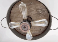 Modern Farmhouse Galvanized & Copper Tone Metal Flat Tub Ceiling Light Wood Accents -The Lamp Goods download 2024 04 11T134203.675