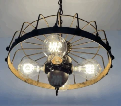Rustic Industrial Cage Chandelier Light -The Lamp Goods download 100