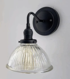 Glass Wall Sconce Light Fixture Factory Holophane Shade -The Lamp Goods download 51