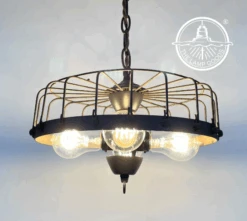 Rustic Industrial Cage Chandelier Light -The Lamp Goods download 97