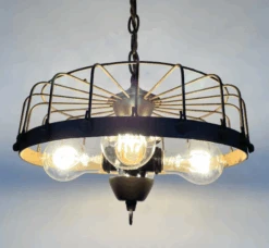 Rustic Industrial Cage Chandelier Light -The Lamp Goods download 98