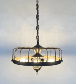 Rustic Industrial Cage Chandelier Light -The Lamp Goods download 99