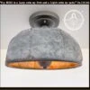 Rustic Metal Farmhouse Ceiling Light - Eight Sided -The Lamp Goods eightsidedgalvanizedceilinglightfixxture 1