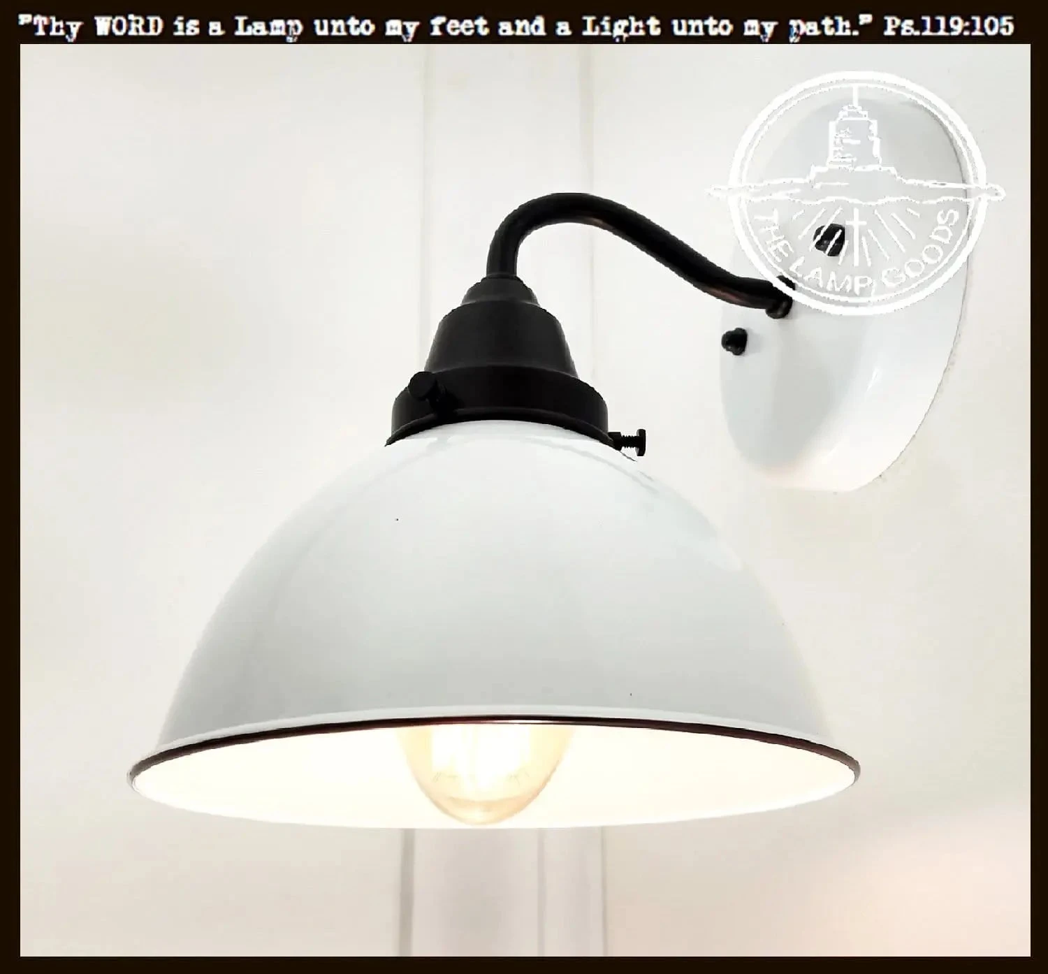 White Enamel Wall SCONCE Farmhouse Lighting 2 White Enamel Wall SCONCE Farmhouse Lighting