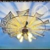 Windmill Light Fixture Farmhouse Ceiling Flush Mount 1 Windmill Light Fixture Farmhouse Ceiling Flush Mount -The Lamp Goods flushmountwindmill