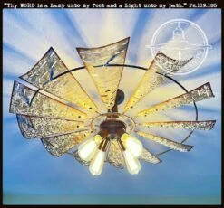 Windmill Light Fixture Farmhouse Ceiling Flush Mount