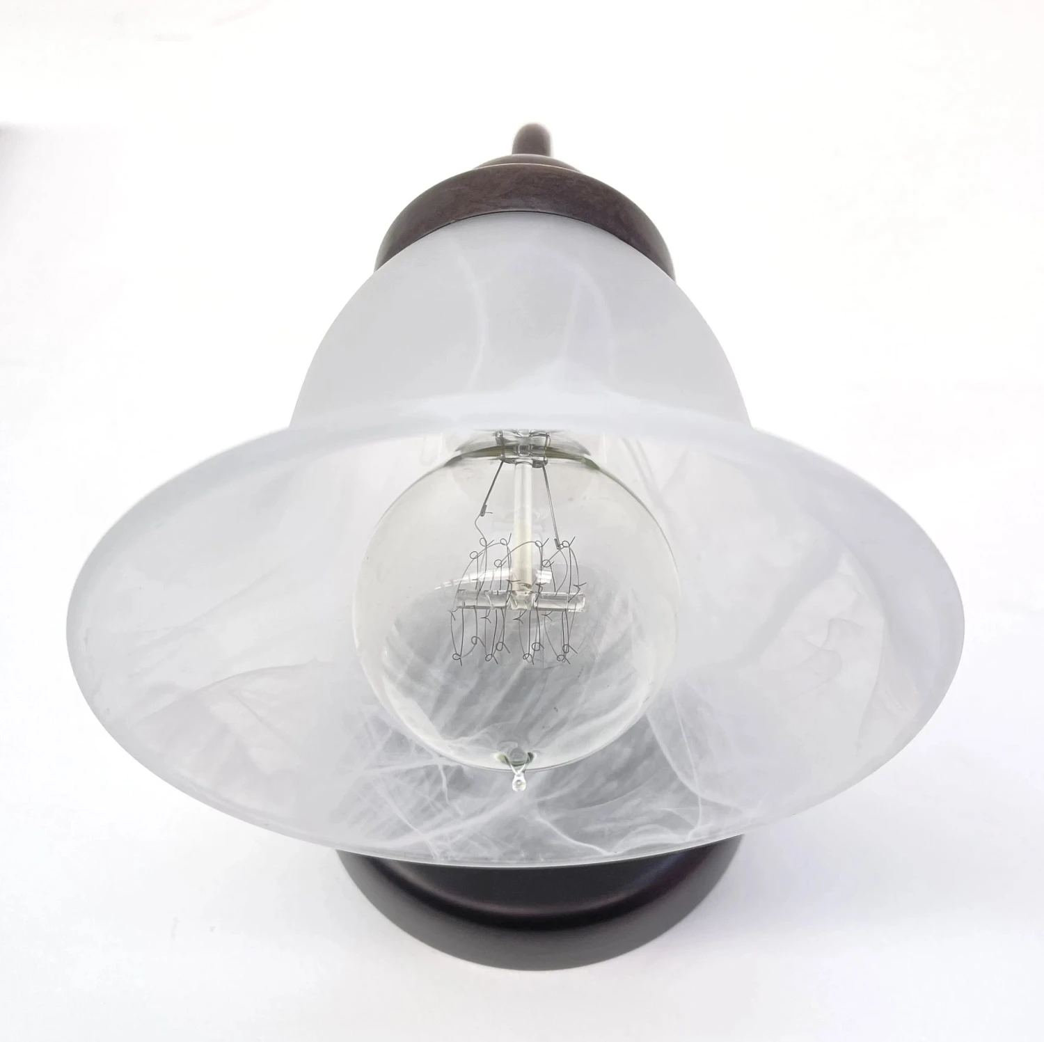 Frosted Milk Glass Wall Light 4 Frosted Milk Glass Wall Light - Image 2