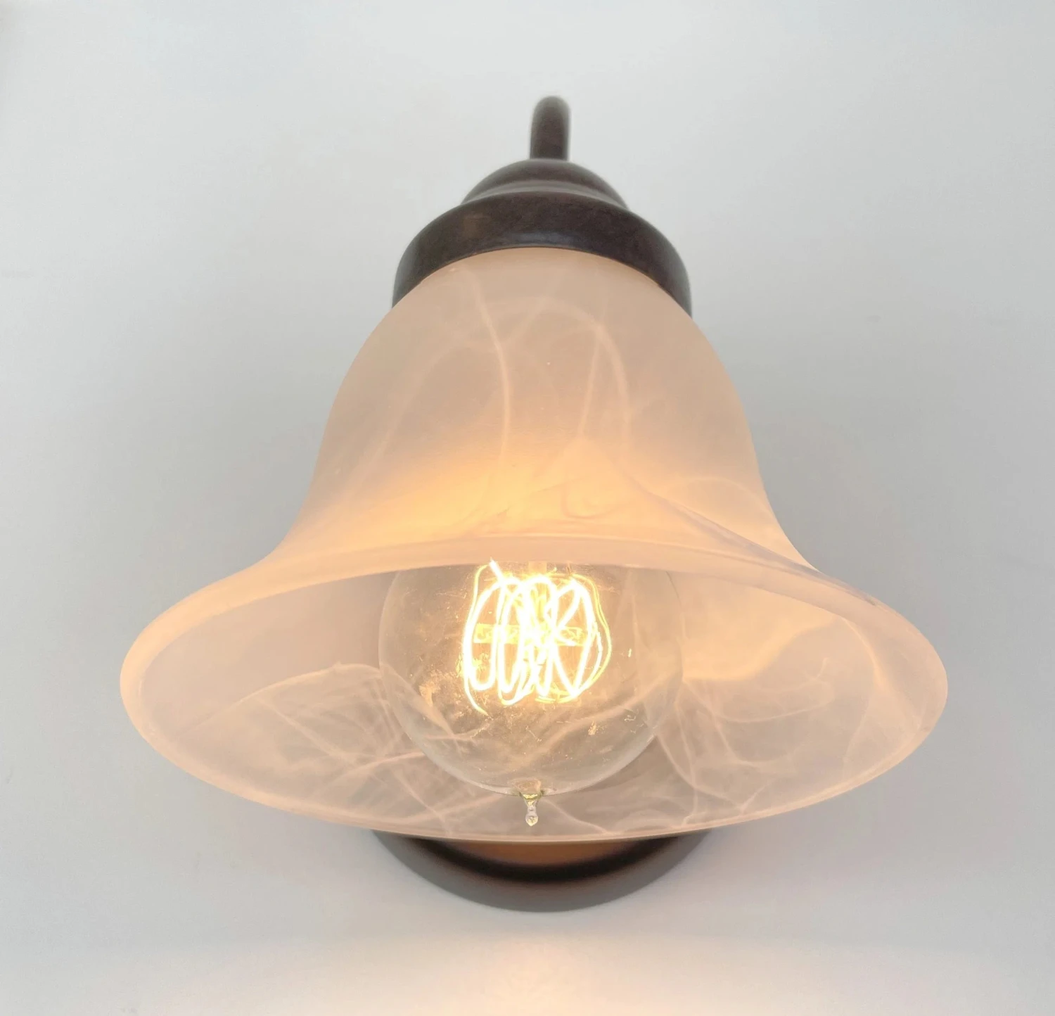 Frosted Milk Glass Wall Light 6 Frosted Milk Glass Wall Light - Image 4