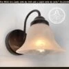Frosted Milk Glass Wall Light