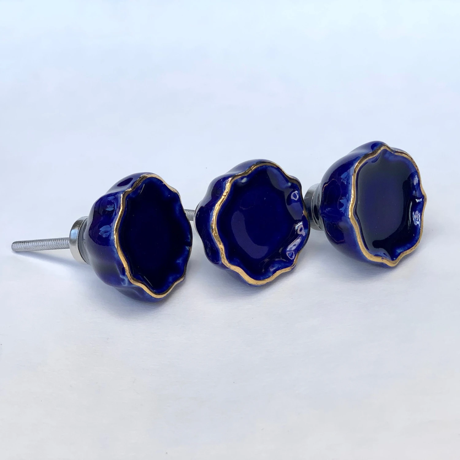 Blue & Gold Cushion Knob(Blue Gold Cushion Knob) 7 Blue & Gold Cushion Knob(Blue Gold Cushion Knob) - Image 5