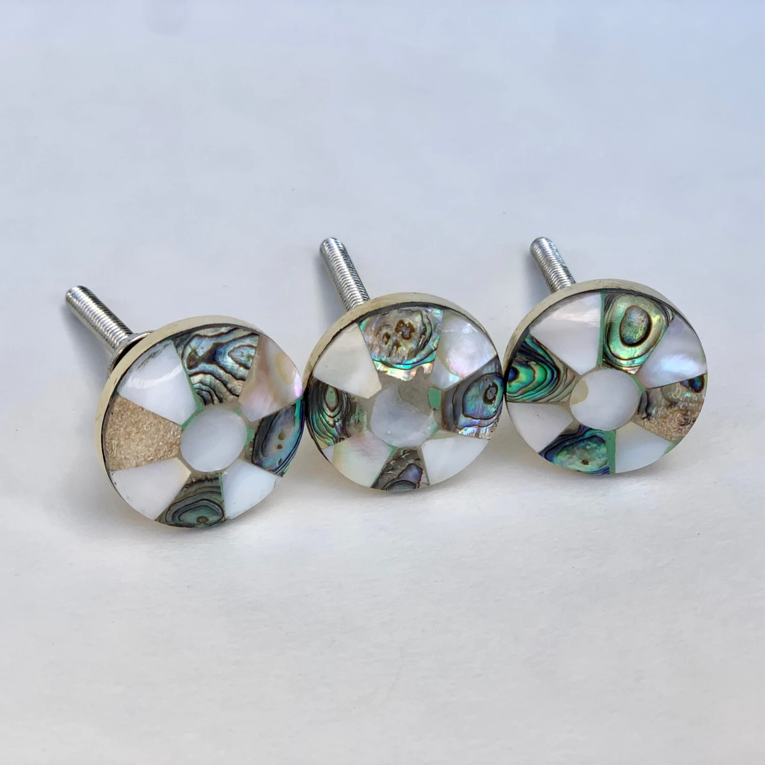 Mini Faceted Mother Of Pearl Knob Multi-Color(Mini Faceted Mother Of Pearl Knob Multi Color) 5 Mini Faceted Mother Of Pearl Knob Multi-Color(Mini Faceted Mother Of Pearl Knob Multi Color) - Image 3