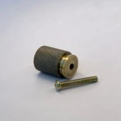 Knurled Bronze Brass Pull(Copy Of Mod Brass Mini Cone Knob) -The Lamp Goods fullsizeoutput 6d58