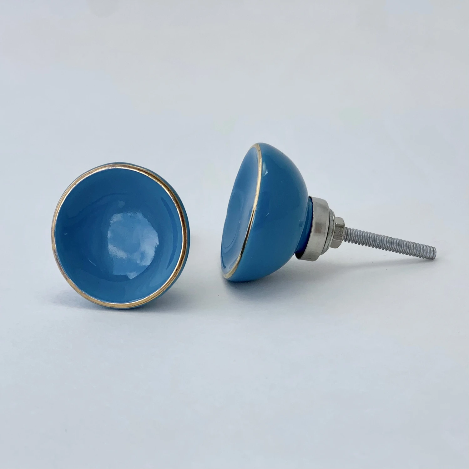 Blue Round Ceramic Knob(Blue Round Ceramic Knob) 4 Blue Round Ceramic Knob(Blue Round Ceramic Knob) - Image 2