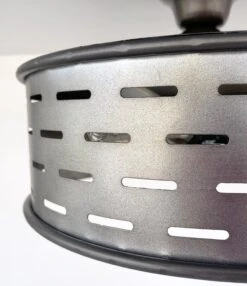 Farmhouse Ceiling Lights Galvanized Fixture -The Lamp Goods galvanizedfarmhouseceilinglightolivebasketflushmount 5