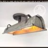 Galvanized Metal Ceiling Light -The Lamp Goods galvanizedrectangularduoceilinglightfarmhouseindustrial