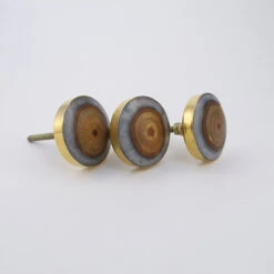 Gray + Gold Geia Circle Knob(Gray Gold Geia Circle Knob) -The Lamp Goods geiagold5