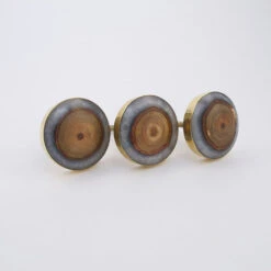 Gray + Gold Geia Circle Knob(Gray Gold Geia Circle Knob) -The Lamp Goods geiagold6