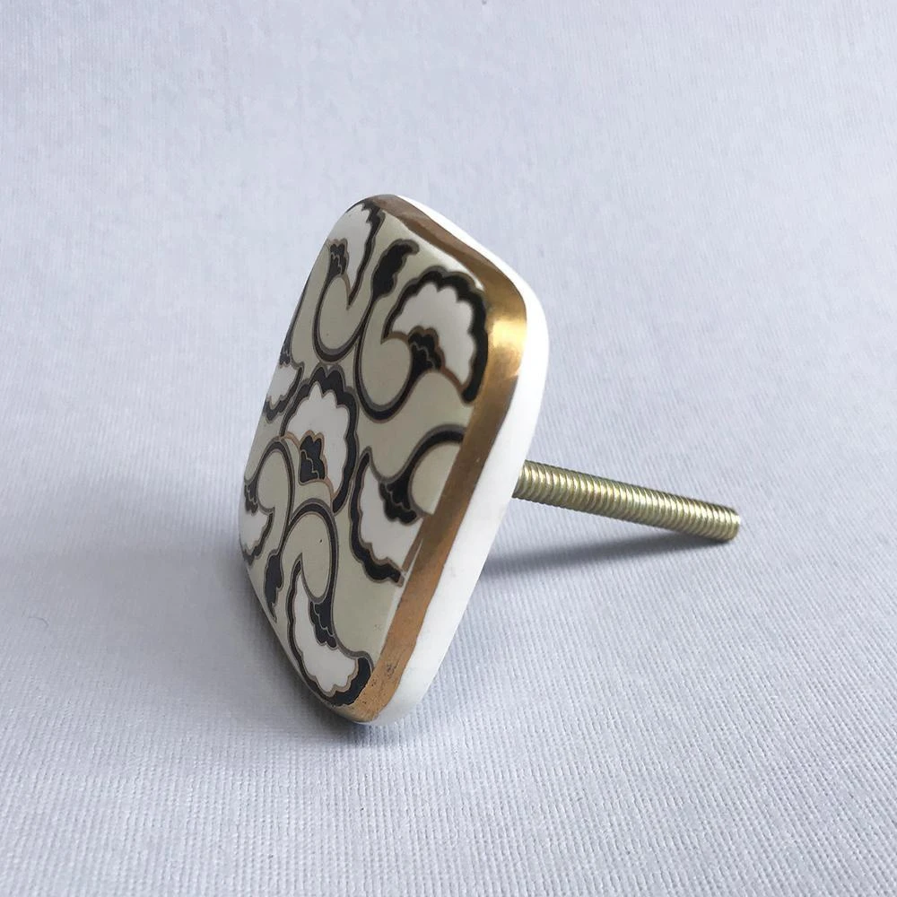 Ginko Knob - Large Square(Ceramic Ginko Knob) 7 Ginko Knob - Large Square(Ceramic Ginko Knob) - Image 5