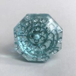 Glass Moon Drop Knob Blue(Glass Moon Drop Knob Blue)