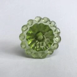 Glass Moon Drop Knob Green(Glass Moon Drop Knob)