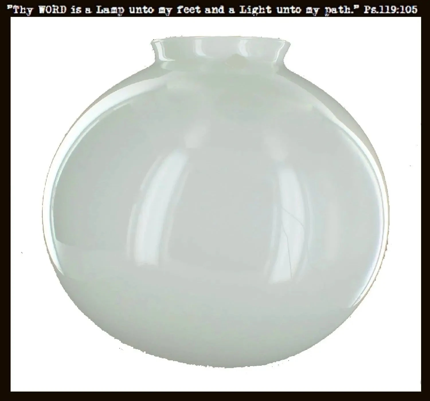 Milk Glass 10" Replacement Globe 3 Milk Glass 10" Replacement Globe