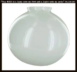 Milk Glass 8" Replacement Globe