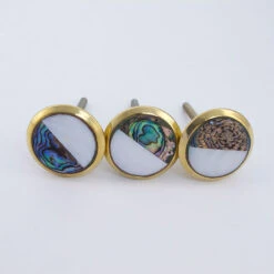 Black And White Mother Of Pearl Knob(Black And White Mother Of Pearl Knob) -The Lamp Goods halfgalaxy1