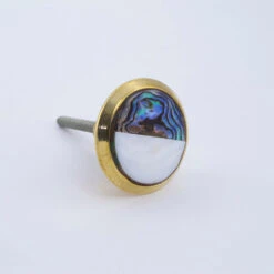 Black And White Mother Of Pearl Knob(Black And White Mother Of Pearl Knob) -The Lamp Goods halfgalaxy5