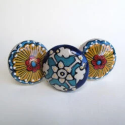 Hand-Painted Sunflower Knob(Sunflower) -The Lamp Goods hand painted sunflower knob drawer cabinet knobs and pulls sku 5
