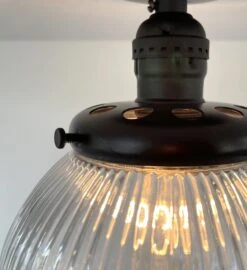 Modern Holophane Glass Ceiling Light -The Lamp Goods holophane6inchceilinglightfixtureexposedsocket 4