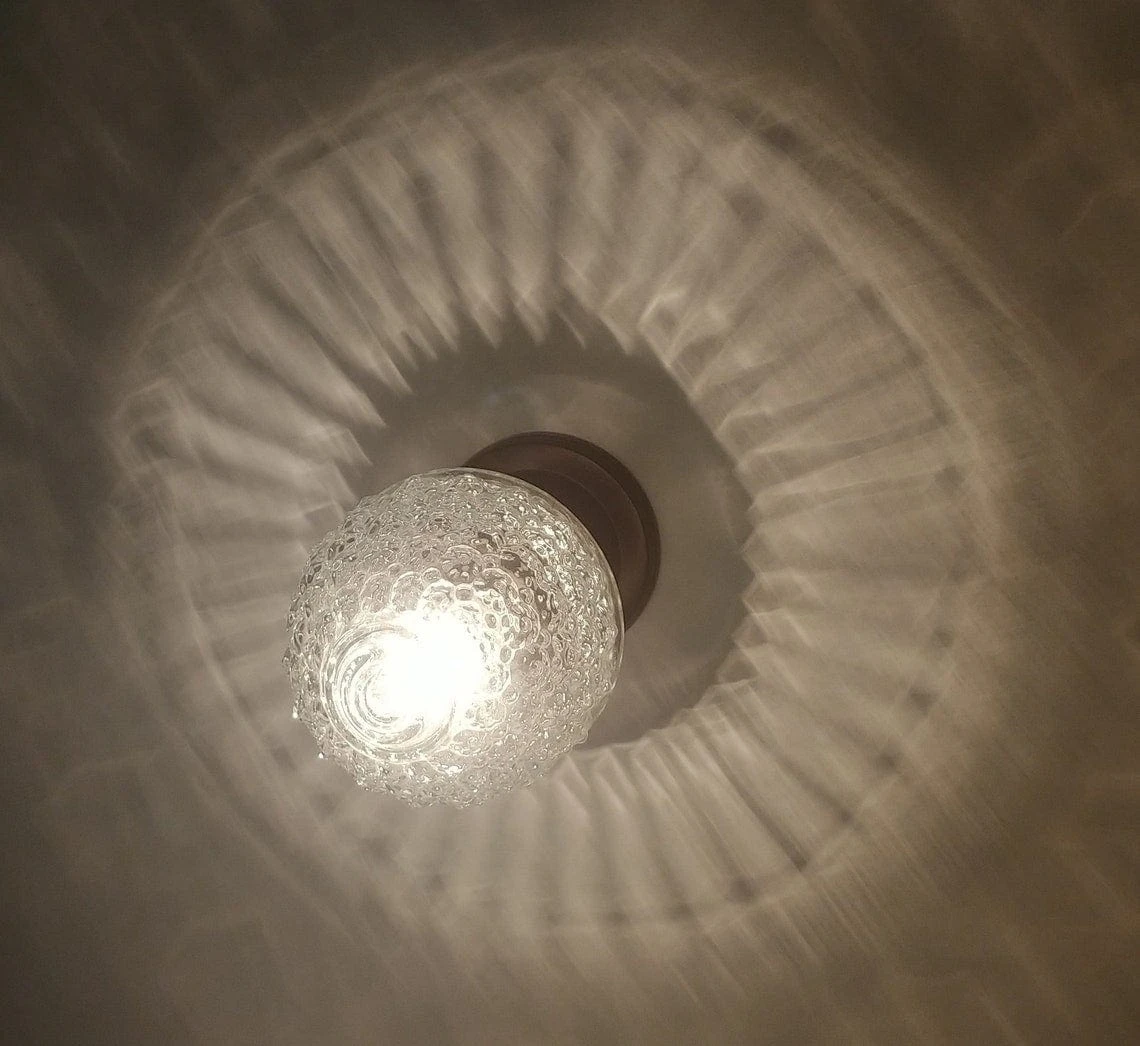 Authentic Vintage Chain Glass Ceiling Light 4 Authentic Vintage Chain Glass Ceiling Light - Image 2