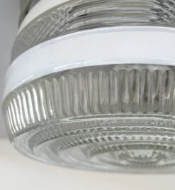 RETRO 1960's Antique DRUM Flush Mount Ceiling Light Brushed Nickel -The Lamp Goods il 1588xN.5982808022 rtz5