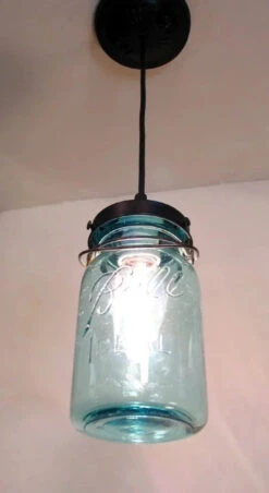 Vintage BLUE Mason Jar PENDANT Light -The Lamp Goods il 570xN.204888313 84743.1391895147.1280.1280