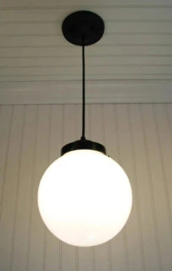Milk Glass PENDANT Light - 8" Globe -The Lamp Goods il 570xN.233486506 98247.1393884827.750.750