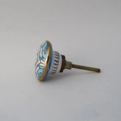 Art Deco Knob - Blue(Art Deco Blue Gold Cabinet Knobs And Pulls) 10 Art Deco Knob - Blue(Art Deco Blue Gold Cabinet Knobs And Pulls) -The Lamp Goods il fullxfull.1731235316 ouca