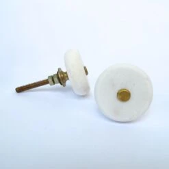 Round White Stone Knob(Round White Stone Knob Unique Cabinet 14775) -The Lamp Goods il fullxfull.1940577148 i4pc