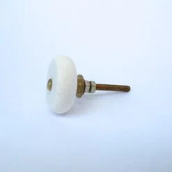 Round White Stone Knob(Round White Stone Knob Unique Cabinet 14775) -The Lamp Goods il fullxfull.1988109931 1wiu