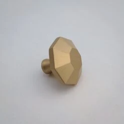 Modern Brass Rounded Hexagon Knob(Modern Brass Rounded Hexagon Knob 63340) -The Lamp Goods il fullxfull.2943708436 8zkk