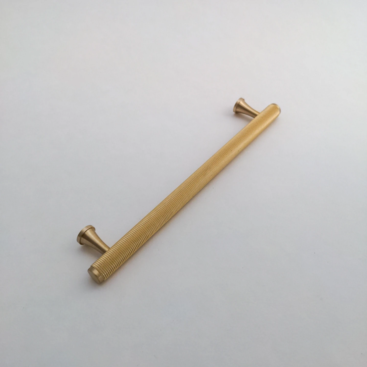 Knurled Satin Brass Handles Gold(Knurled Brass Handles And T Bar Drawer 56128) 6 Knurled Satin Brass Handles Gold(Knurled Brass Handles And T Bar Drawer 56128) - Image 4