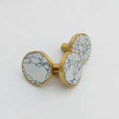 Modern Marble Knob(Modern Marble Knob Round White Black 85350) -The Lamp Goods il fullxfull.2991446309 l9qh