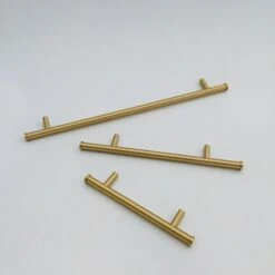 Satin Gold Flared End Handles(Satin Gold Flared End Handles Drawer 83430)