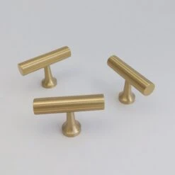 Fluted Brass Gold T-Bar Knob - Cabinet Pulls(Fluted Brass Gold T Bar Knob Cabinet Pull) -The Lamp Goods il fullxfull.4058642250 983y