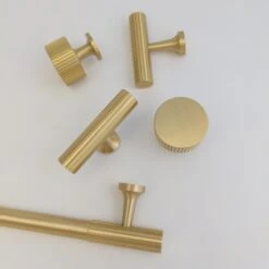 Fluted Brass Round Knob(Fluted Brass Gold Round Knob Cabinet Pull) 11 Fluted Brass Round Knob(Fluted Brass Gold Round Knob Cabinet Pull) -The Lamp Goods il fullxfull.4058642270 kcev