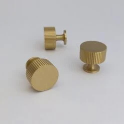 Fluted Brass Round Knob(Fluted Brass Gold Round Knob Cabinet Pull) 10 Fluted Brass Round Knob(Fluted Brass Gold Round Knob Cabinet Pull) -The Lamp Goods il fullxfull.4106296125 dhoc