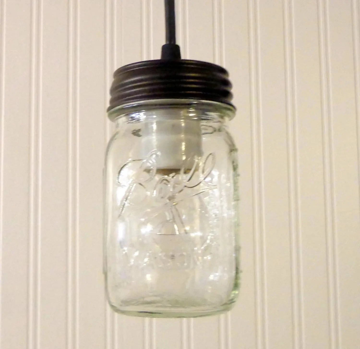 Mason Jar Pendant Light - Pint 7 Mason Jar Pendant Light - Pint - Image 5
