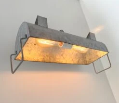 Industrial Galvanized Farmhouse Vanity Light -The Lamp Goods industrialgalvanizedlargevanitywallsconcelightfixture 11