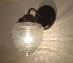 Acorn Glass Wall Sconce Light Fixture -The Lamp Goods island falls wall light