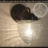 Acorn Glass Wall Sconce Light Fixture -The Lamp Goods island falls with background logo